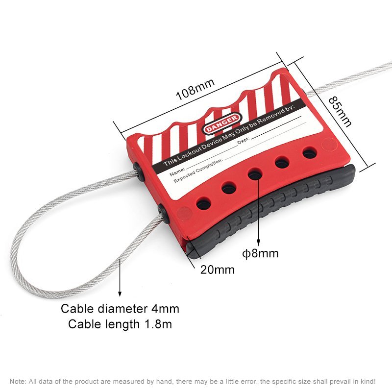 Çok Amaçlı Kablo Kilidi - Ölçüler