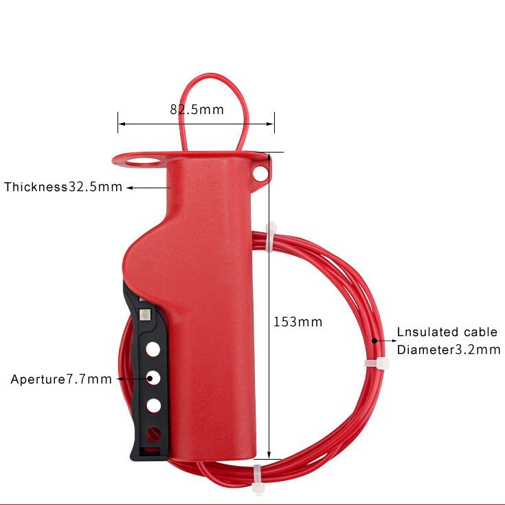 Ayarlanabilir Kablo Kilidi - Ölçüler