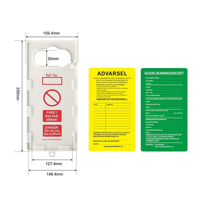 Kilitleme Etiketi - Ölçüler