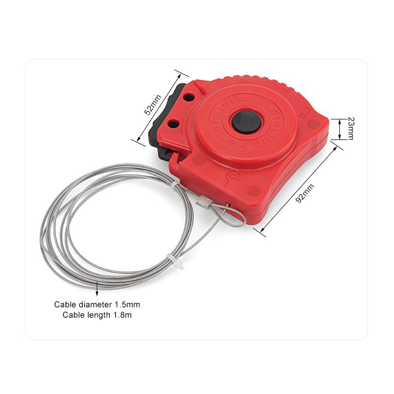 Otomatik Geri Çekilebilir Kablo Kilidi - Ölçüler