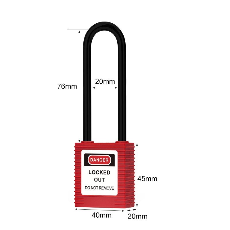 Uzun Kancalı Güvenlik Asma Kilit - Ölçüler